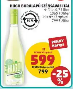 PENNY Hugo boralapú szénsavas ital ajánlat