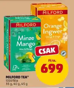 PENNY Milford tea ajánlat