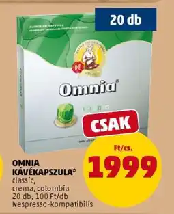 PENNY OMNIA KÁVÉKAPSZULA ajánlat