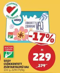 PENNY Sissy Csökkentett Zsírtartalmú Vaj ajánlat