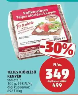 PENNY TELJES KIŐRLÉSŰ KENYÉR ajánlat