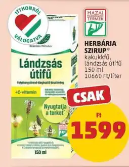 PENNY Herbária Szirup ajánlat