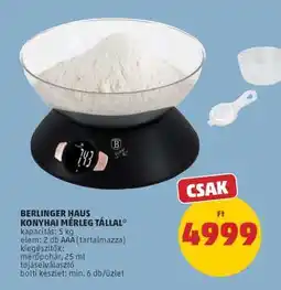 PENNY BERLINGER HAUS KONYHAI MÉRLEG TÁLLAL ajánlat