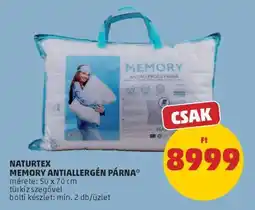 PENNY NATURTEX MEMORY ANTIALLERGEN PÁRNA ajánlat