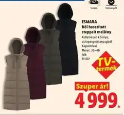 Lidl ESMARA Női hosszított steppelt mellény ajánlat