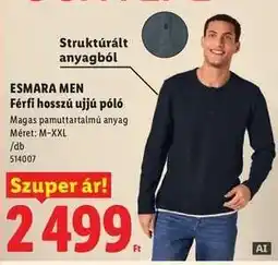 Lidl ESMARA MEN ajánlat