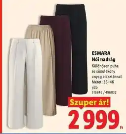 Lidl esmara Női nadrág ajánlat