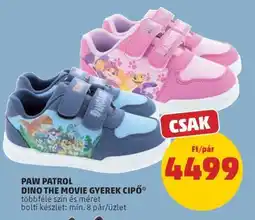 PENNY PAW PATROL DINO THE MOVIE GYEREK CIPŐ ajánlat