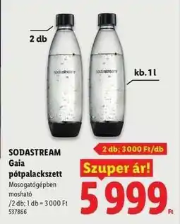 Lidl SODASTREAM Gaia pótpalackszett ajánlat