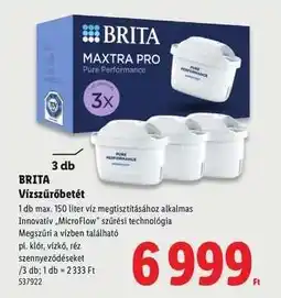Lidl BRITA Vízszűrőbetét ajánlat