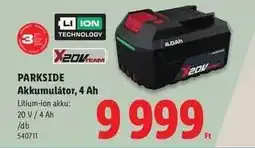 Lidl PARKSIDE Akkumulátor, 4 Ah ajánlat