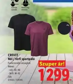 Lidl CRIVIT ajánlat