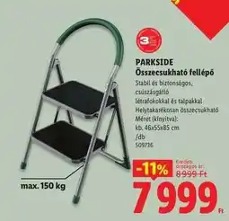 Lidl PARKSIDE Összecsukható fellépő ajánlat