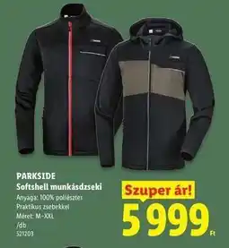 Lidl Parkside Softshell munkásdzseki ajánlat