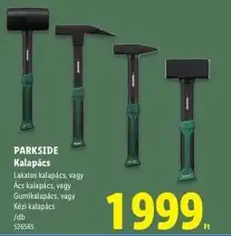Lidl PARKSIDE Kalapács ajánlat