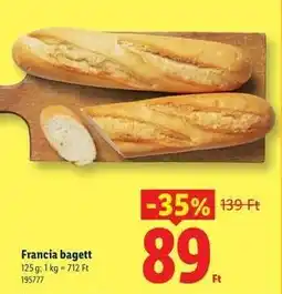 Lidl Francia bagett ajánlat