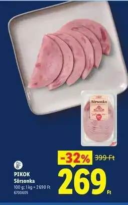 Lidl Pikok Sörsonka ajánlat