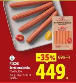 Lidl PIKOK Sertésrudacska ajánlat