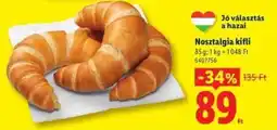 Lidl Nosztalgia kifli ajánlat