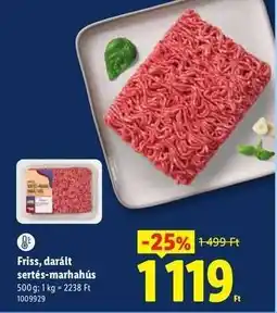 Lidl Friss darált sertés-marhahús ajánlat