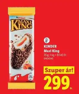 Lidl KINDER Maxi King ajánlat