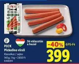Lidl PICK Pickolino virsli ajánlat