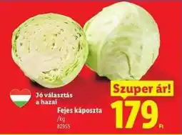 Lidl Fejes káposzta ajánlat