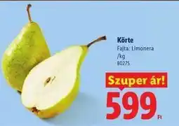 Lidl Körte ajánlat