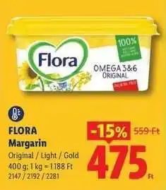 Lidl FLORA Margarin ajánlat