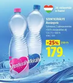 Lidl SZENTKIRÁLYI Ásványvíz ajánlat