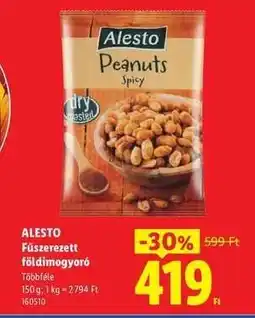 Lidl ALESTO Fűszerzett földimogyoró ajánlat