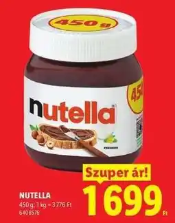 Lidl Nutella ajánlat