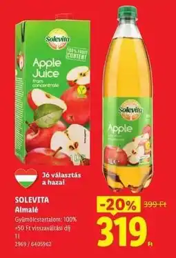 Lidl SOLEVITA Almalé ajánlat