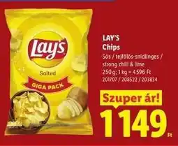 Lidl LAY’S Chips ajánlat