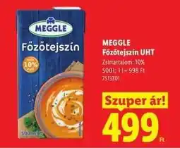 Lidl MEGGLE Főzőtejszín UHT ajánlat