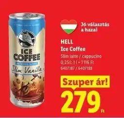 Lidl HELL Ice Coffee ajánlat