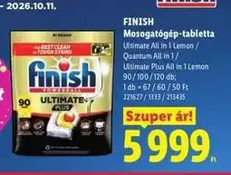 Lidl FINISH Mosogatógép-tabletta ajánlat