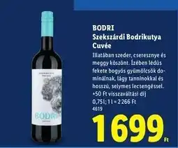Lidl BODRI Szekszárdi Bodrikutya Cuvée ajánlat