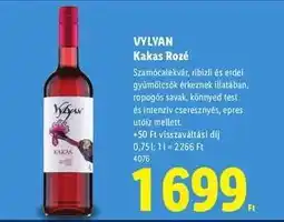 Lidl Vylyan Kakas Rozé ajánlat