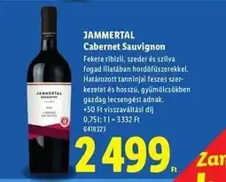 Lidl JAMMERTAL Cabernet Sauvignon ajánlat