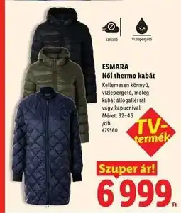 Lidl Esmara Női thermo kabát ajánlat