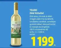 Lidl TELEKI Zöld Veltelini ajánlat