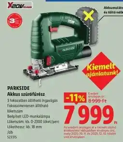Lidl PARKSIDE Akkus szúrófűrész ajánlat