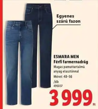 ESMARA MEN Férfi farmernadrág