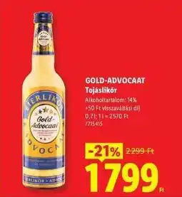 Lidl GOLD-ADVOCAAT ajánlat