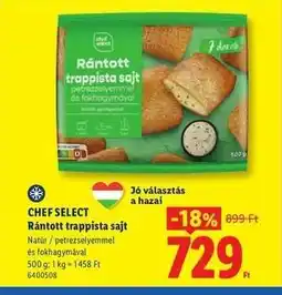Lidl CHEF SELECT Rántott trappista sajt ajánlat