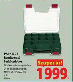 Lidl Parkside Rendszerező barkácsdoboz ajánlat