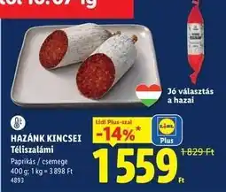 Lidl HAZÁNK KINCSEI Téliszalámi ajánlat
