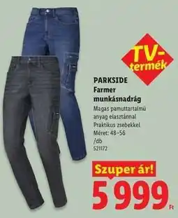 Lidl Parkside Farmer munkásnadrág ajánlat