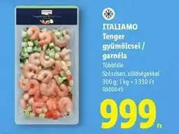 Lidl ITALIAMO Tenger gyümölcsei / garnéla ajánlat